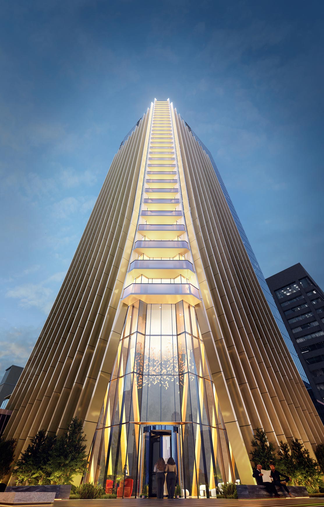 Rendering of The Lincoln by Truman — 36-storey tower at 301 11 Avenue SW in Calgary's Beltline