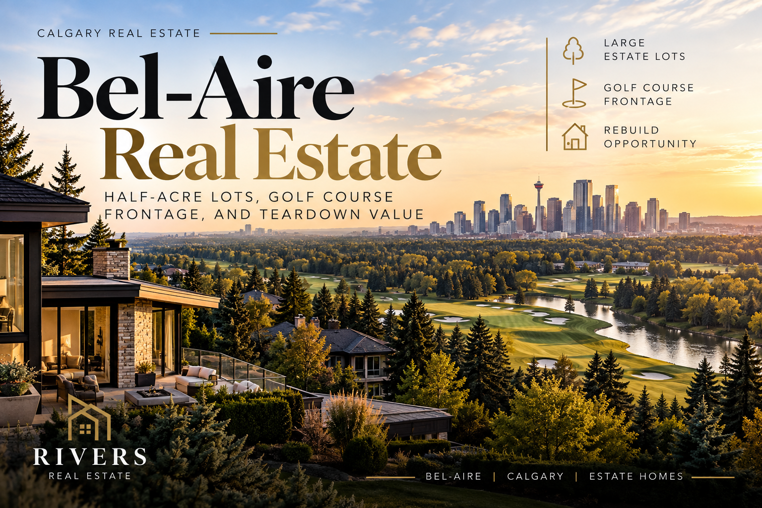 Bel-Aire Real Estate — Half-Acre Lots, Golf Course Frontage, and Teardown Value